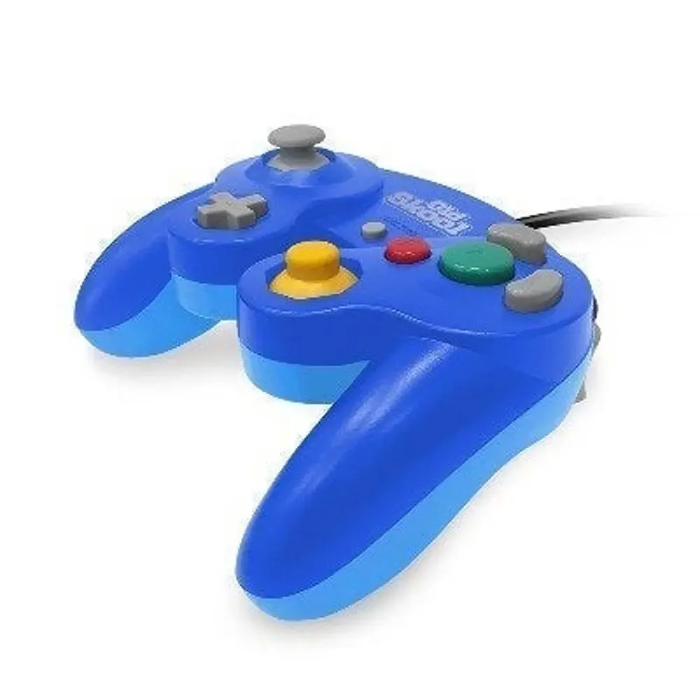 2 Gamecube Controllers - Blue & White (NEW) - Nintendo - Old Skool